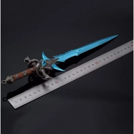 30cm World of Warcraft Weapon Frostmourne Nerzhul The Lich King Metal Game Katana Samurai Sword Toys Collection Christmas Gifts