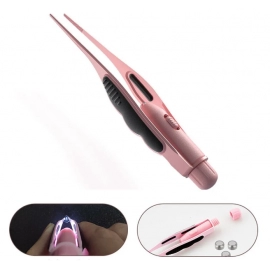 New Ear Cleaner LED Flashlight Earpick Wax Removal Tweezer Luminous Kids Health Care